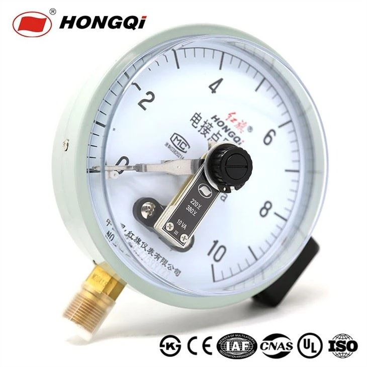 YXCH magnetic spring electric contact pressure gauge(8)